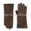 Tibet style embroidery gloves leather glove